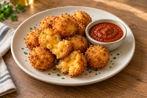 Golden Mac and Cheese Bites